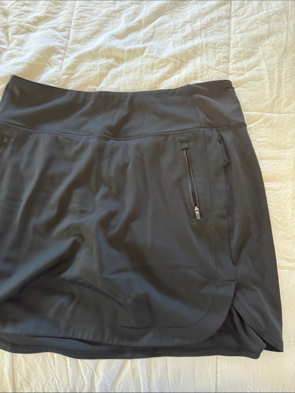 Athleta Black Circle Skirt with Zipper Pocket